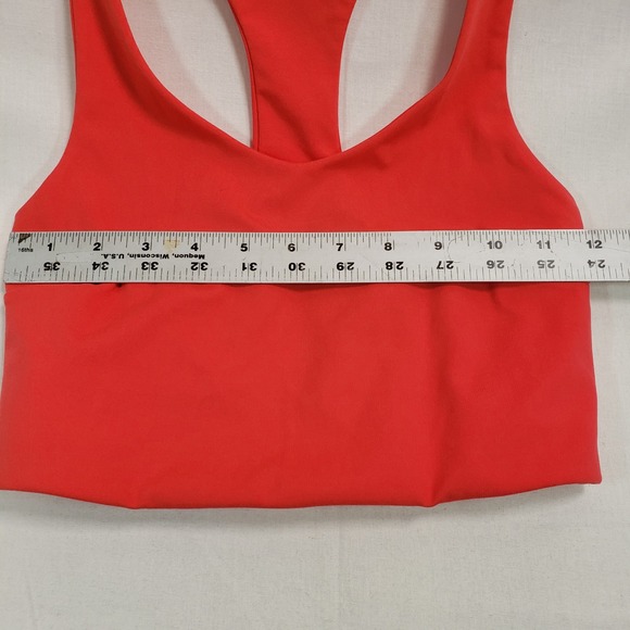 Zella‎ Racerback Coral Red Sports Bra Athletic Tank Top Size XS - Picture 7 of 8
